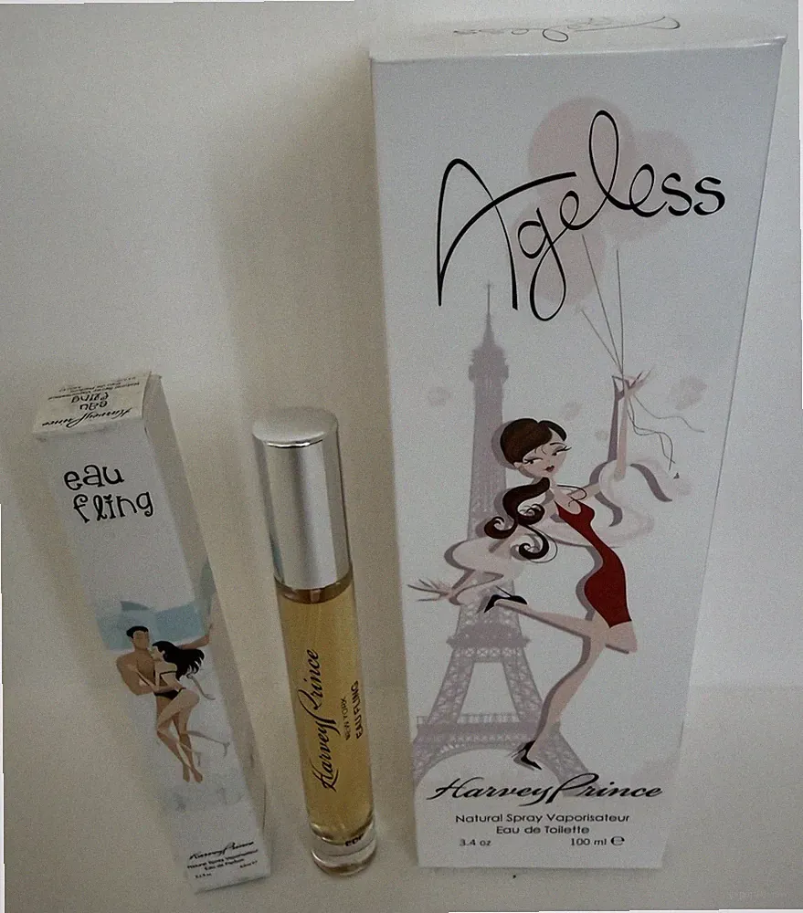 AGELESS Natural PERFUME 3.4oz - EDT SPRAY+0.3oz Eau Fling EDP SPRAY 2 PCs. NIB