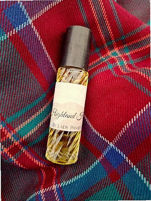 "Highland Heart" Natural Perfume Oil, Celtic Heather, Rose Absolute, Travel Size