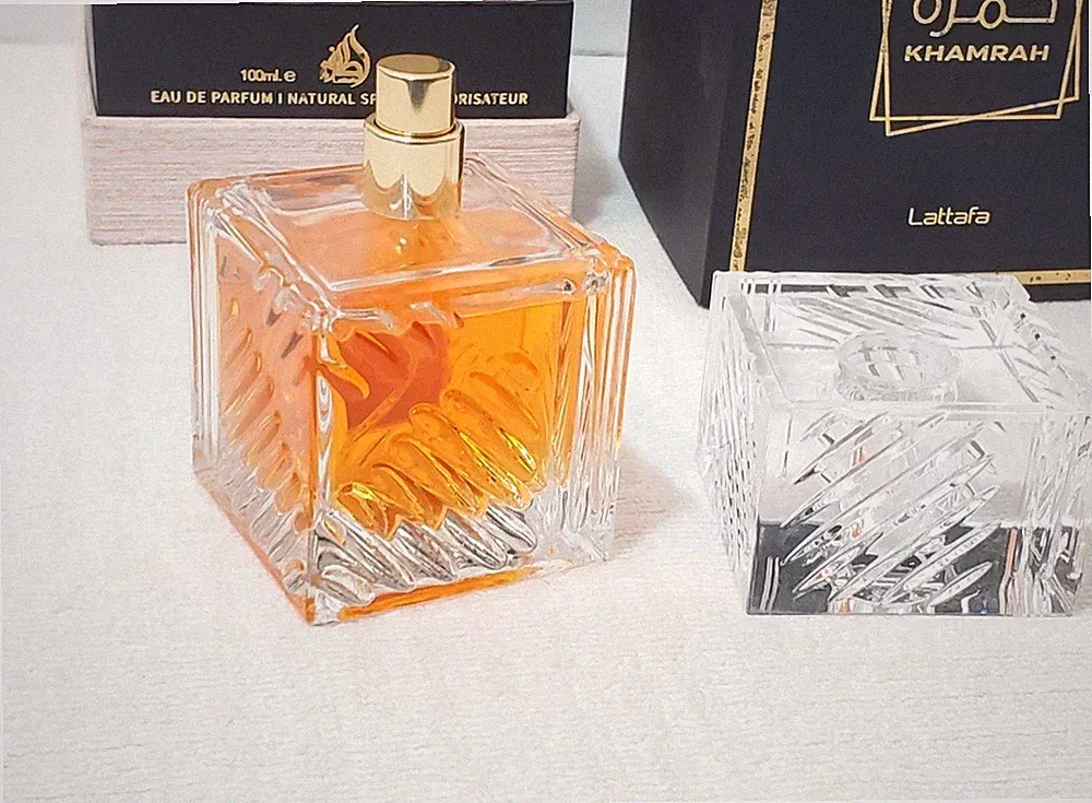 Lattafa Khamrah Eau de Parfum Natural Spray 3.4 fl oz Regular Size