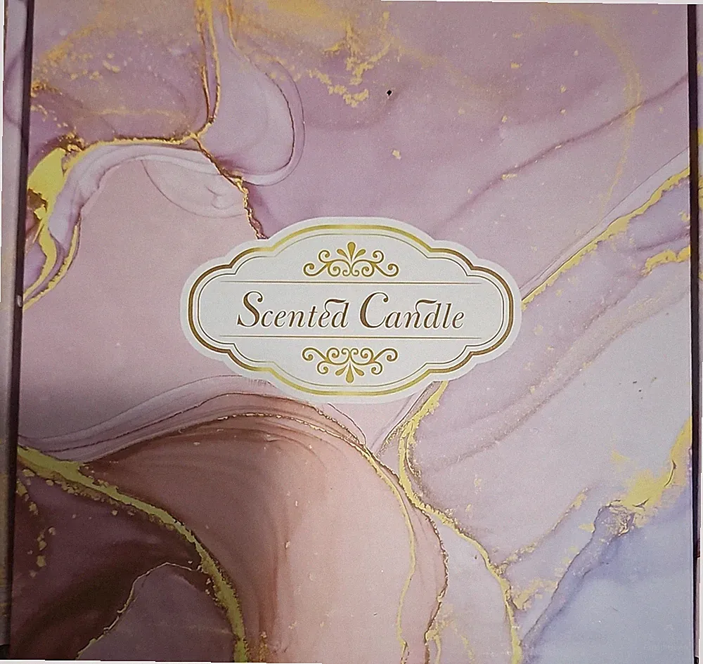 Scented Candle Gift Set 4 Pack Natural Soy Wax Aromatherapy Candles - Marble Box