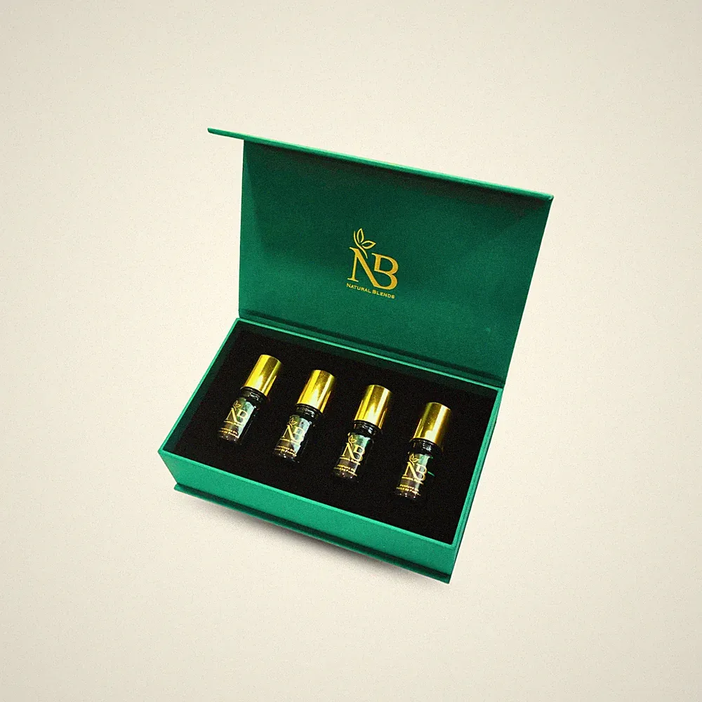 Scents & Sense Collection Perfume Oil Gift Set by Natural Blends 4x 5ml